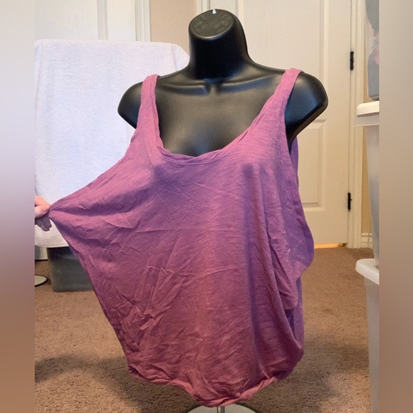 FREE PEOPLE - WE THE FREE - ALKANET PURPLE PEARL TANK TOP - Picture 4 of 10